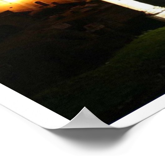 夜の遺跡 ポスター (角)