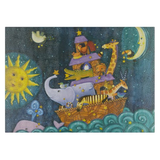 夜の避難所 カッティングボード (正面)