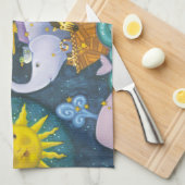 夜の避難所 キッチンタオル (四つ折り)