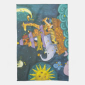 夜の避難所 キッチンタオル (縦)