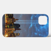 夜の都市のスカイラインの眺め Case-Mate iPhoneケース (裏面 (横))