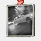 夜の都市リムジン メタルオーナメント (左)