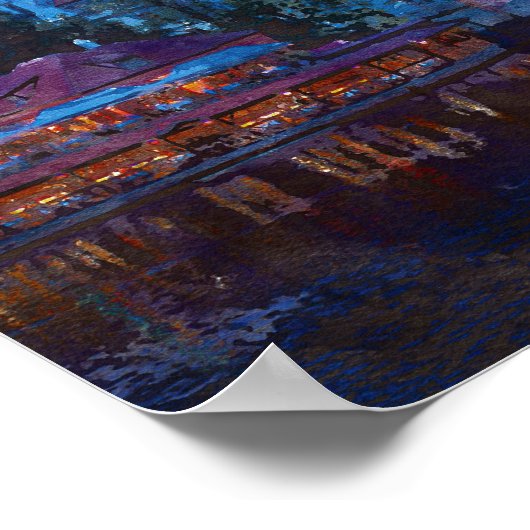 夜の都市 ポスター (角)