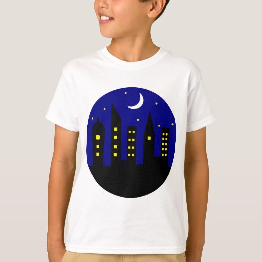 夜の都市 Tシャツ (正面)
