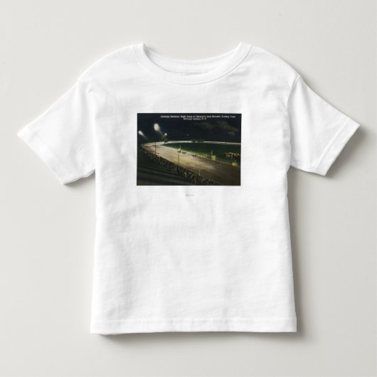 夜の配線管の眺め トドラーTシャツ (正面)