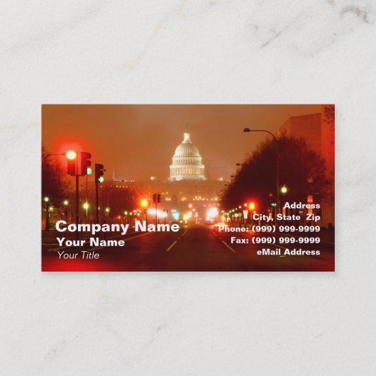 夜の重要な建物 名刺 (正面)