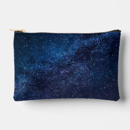 夜の銀河の星たち かわいい アクセサリーポーチ