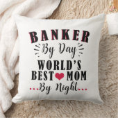 夜の銀行員による日の世界の最高の母親のバンカー クッション (ブランケット)