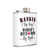 夜の銀行員による日の世界の最高の母親のバンカー フラスク (右)