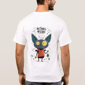 夜の間違い 面白いヴァンパイア エイリアン キャラクター ギ Tシャツ (裏面)