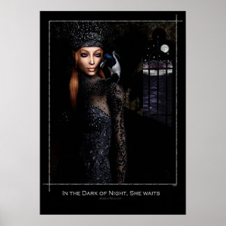 夜の闇の中で、彼女は待つ ポスター