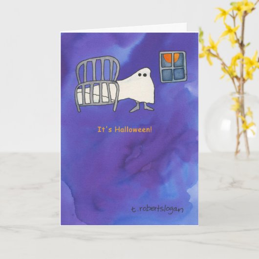 夜の隆起は行きます! カード (黄色い花)