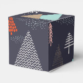 夜の雪の中の常緑樹 フェイバーボックス (裏面サイド)