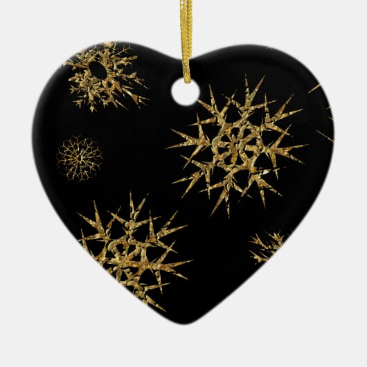 夜の雪の宝物|過去記事 セラミックオーナメント (正面)