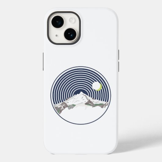 夜の雪山峰 Case-Mate iPhoneケース (裏面)