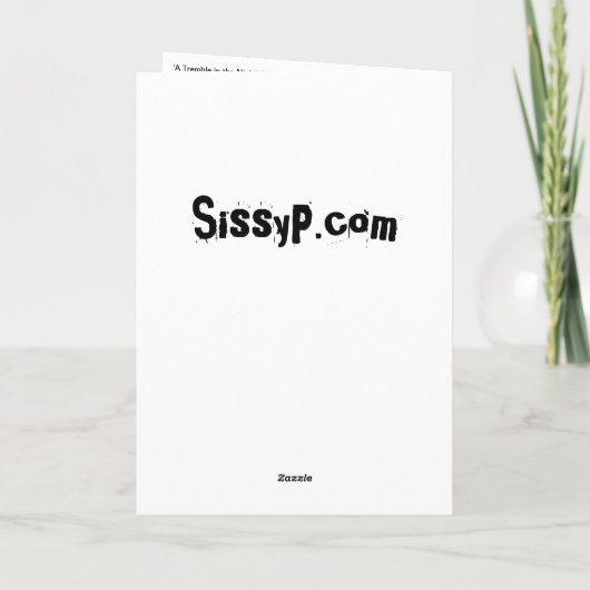 『夜の震え』誕生日 カード (裏面)