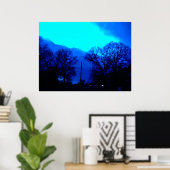 夜の青空 ポスター (ホームオフィス)