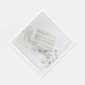 夜の静かオーナメント スタンダードランチョンナプキン (角)