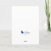 夜の静かクリスマスエンジェルのグリーティングカード シーズンカード (裏面)