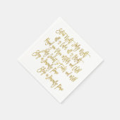 夜の静かクリスマスカロル歌詞金ゴールドスクリプト スタンダードカクテルナプキン (角)