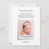 夜の静かクリスマス写真の誕生のお知らせ (裏面)