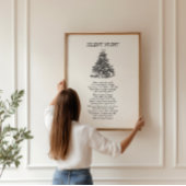 夜の静か歌詞クリスマスポスター ポスター