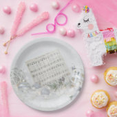 夜の静か音楽とオーナメント紙プレート ペーパープレート (パーティー)