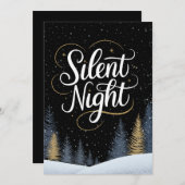 夜の静か黒人層と金ゴールド非宗派 シーズンカード (正面/裏面)