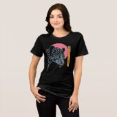 夜の静寂 トライブレンドTシャツ (正面全面)