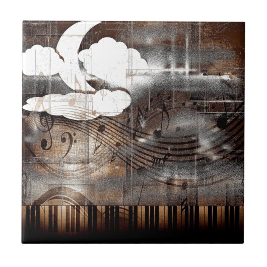 夜の音楽 タイル (正面)