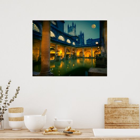 夜の風呂 ポスター (キッチン)