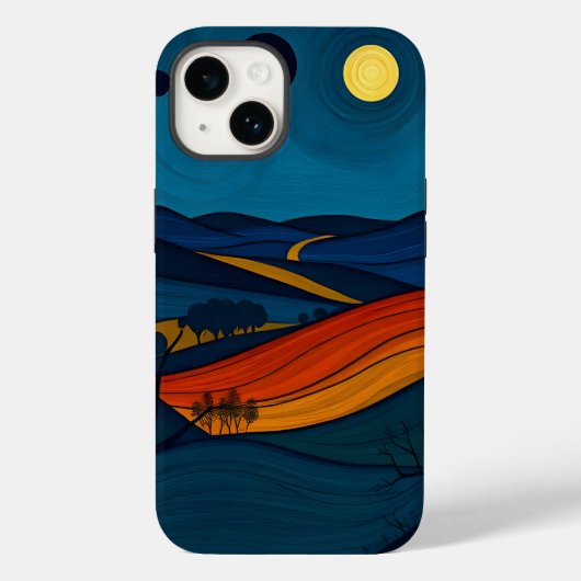 夜の風景アート Case-Mate iPhoneケース (裏面)