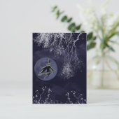 夜の魔女と月 ポストカード (スタンド正面)