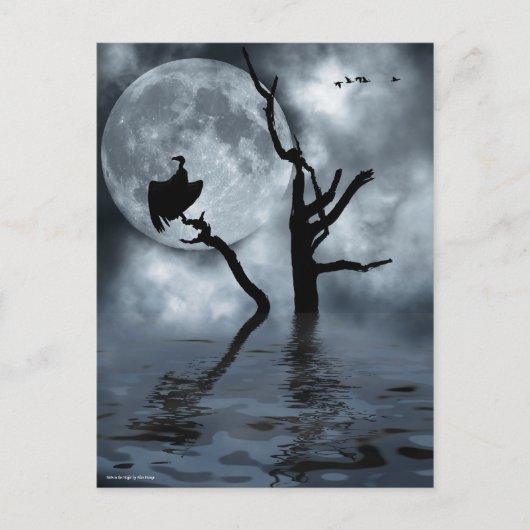 夜の鳥 ポストカード (正面)