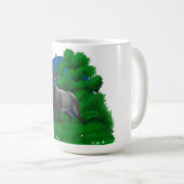 夜の鹿 |  コーヒーマグカップ (正面右)