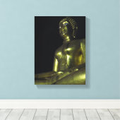 夜の黄金仏 キャンバスプリント (インサイチュ (ウッドフロア))