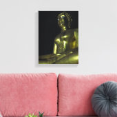 夜の黄金仏 キャンバスプリント (インサイチュ (リビング))