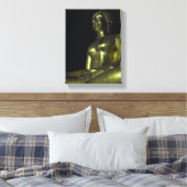 夜の黄金仏 キャンバスプリント (インサイチュ (寝室))