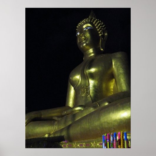 夜の黄金仏 ポスター (正面)