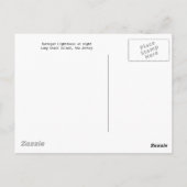 夜のBarnegateの灯台 ポストカード (裏面)