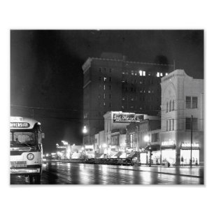 夜のBroad Street フォトプリント
