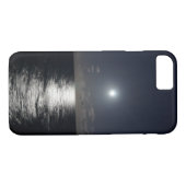 夜のiPhone 7の場合の月及び海のビーチ Case-Mate iPhoneケース (裏面(横))