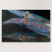 夜のNeon Squid 20"x30" ジグソーパズル (横)
