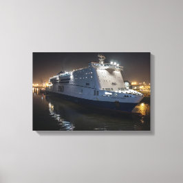 夜のP&O Pride of Hullフェリー キャンバスプリント