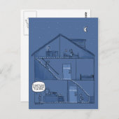 夜のParentingの郵便はがき ポストカード (正面/裏面)