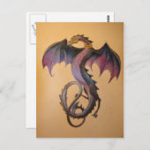 夜はがきの神秘的な獣 ポストカード (正面/裏面)