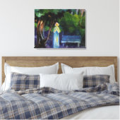 夜はアクセル・ヨハネスセン キャンバスプリント (インサイチュ (寝室))