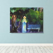 夜はアクセル・ヨハネスセン キャンバスプリント (インサイチュ (ウッドフロア))