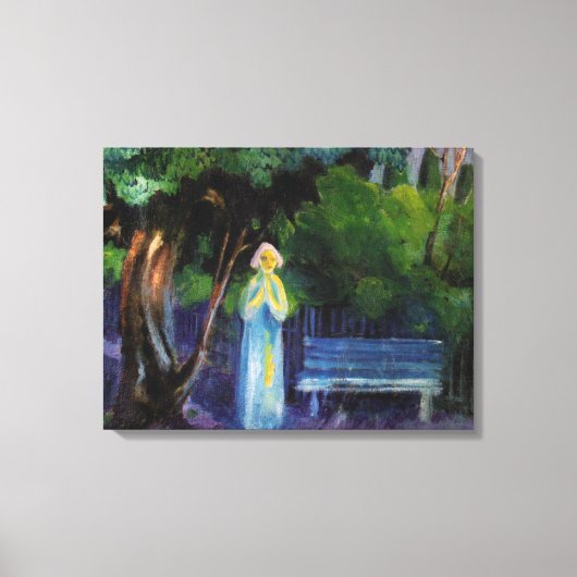 夜はアクセル・ヨハネスセン キャンバスプリント (正面)