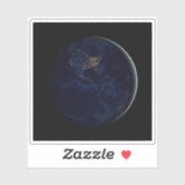 夜はアメリカのシティライトと完全な地球 シール (シート)